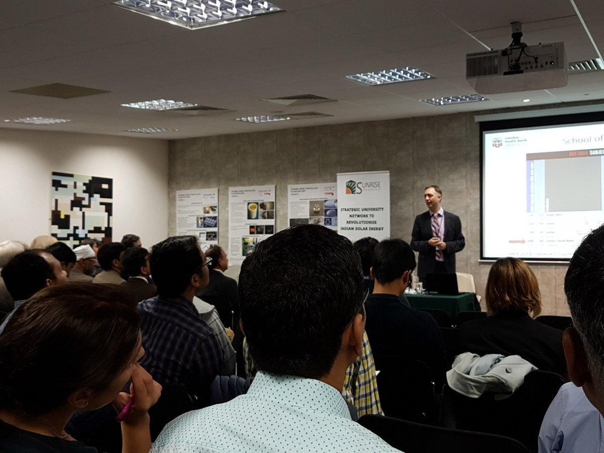 ProfNessUoA's tweet image. Kicking off SUNRISE meeting at London South Bank University #solarpowerforall Looking forward to advisory group and contemplating impact of demonstrator buildings on #olderpeople in India @CadrProgramme @HumanandHealth @CadrProgramme @ResearchWales sunrisenetwork.org