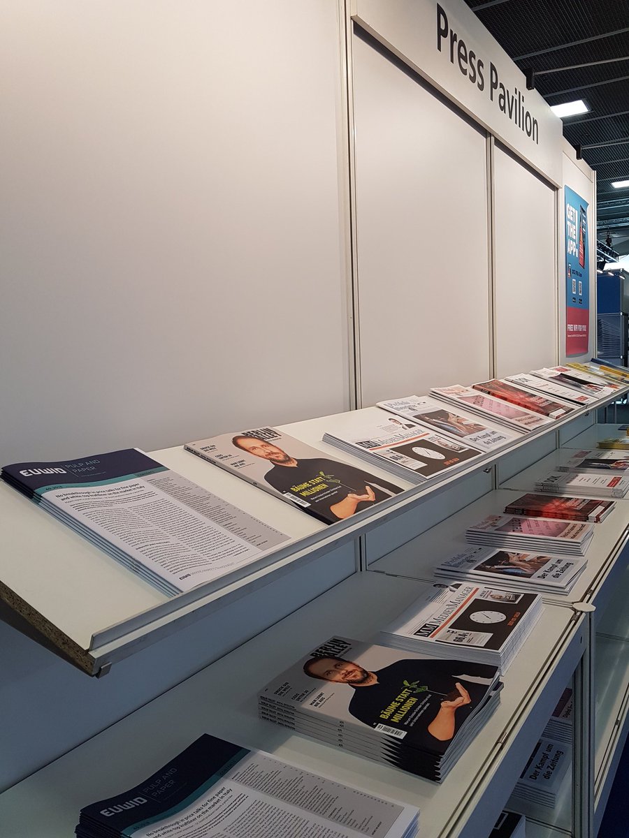 IgorDugandzic's tweet photo. #EUWID Pulp and Paper is a media partner of #IFRAExpo in Berlin. Go grab your free copy of @euwidpaper at the Press Pavillon. #newsprint #magazinepaper #printing #publishing #DCXexpo https://t.co/qYyxbPu2Kw