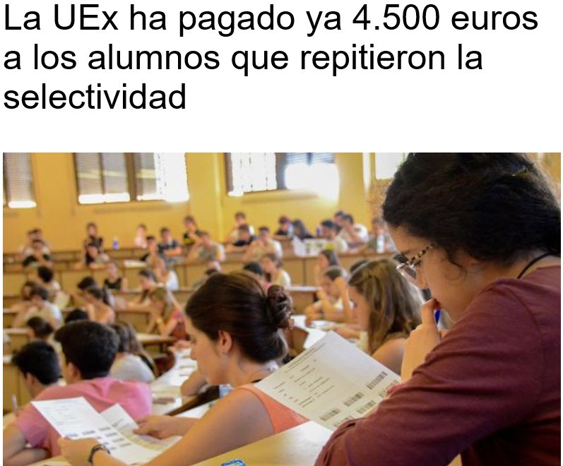 Desde el Consejo de Estudiantes de la UEx confiamos en que la universidad pagará todos los gastos que aún quedan por tramitar por viajes y planes cancelados por culpa de la repetición de la EBAU.