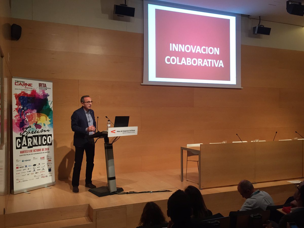 Jaume Palau director I+D+i de <a href="/argal_ga/">Argal Alimentacion</a> nos habla en el #FórumCárnico2018 de la importancia de la la #innovación colaborativa entre #empresas para poder entrar en nuevos #mercados.