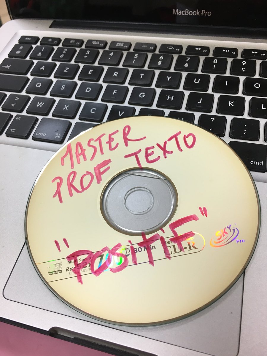 proftexto's tweet image. Voila le Master est là l’album s’appelle « Positif »