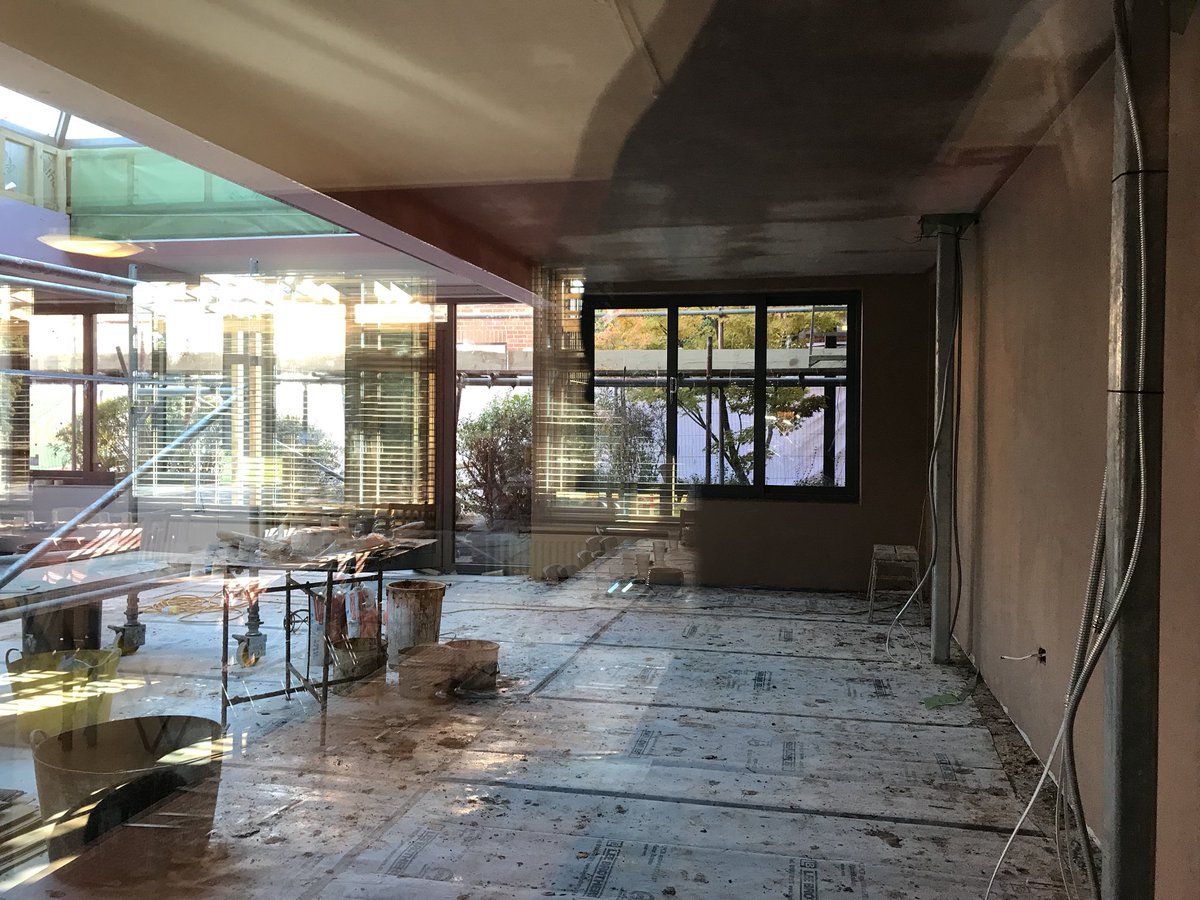 EagleHouseSch's tweet photo. The dining room extension moves towards completion. #kitchenworks #eaglehouseschool https://t.co/dmWkki26DE