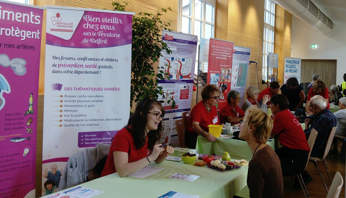 MlouCarbayo_Mut's tweet photo. Forum #Sante #seniors. L'occasion de découvrir toutes les #activités à destination d'une #générationactive et dynamique et faire le point sur sa santé. #ccas ville de #Belfort #CNSA. #Team_mut. https://t.co/ITydPiyxwC