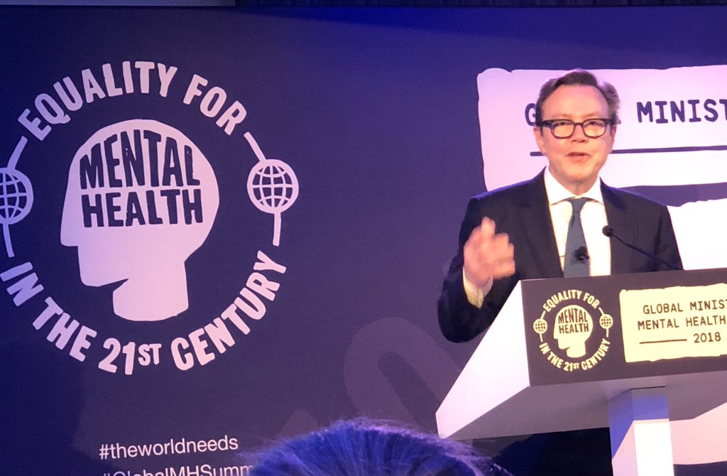 Prof Tim Kendall opens the #GlobalMHSummit talking about need to establish #Mentalhealth as important a priority as physical health #TheWorldNeeds