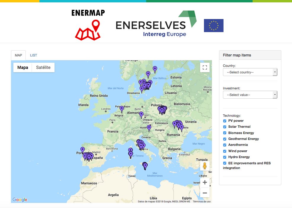 ENERSELVES's tweet photo. #ENERMAP geolocates about 100 #goodpractices of energy for self-consumption in buildings in different European regions
👉👉https://t.co/tKBEmZNNvB
@INTERREGTweets #ENERSELVESproject https://t.co/B1BBRxS8vQ