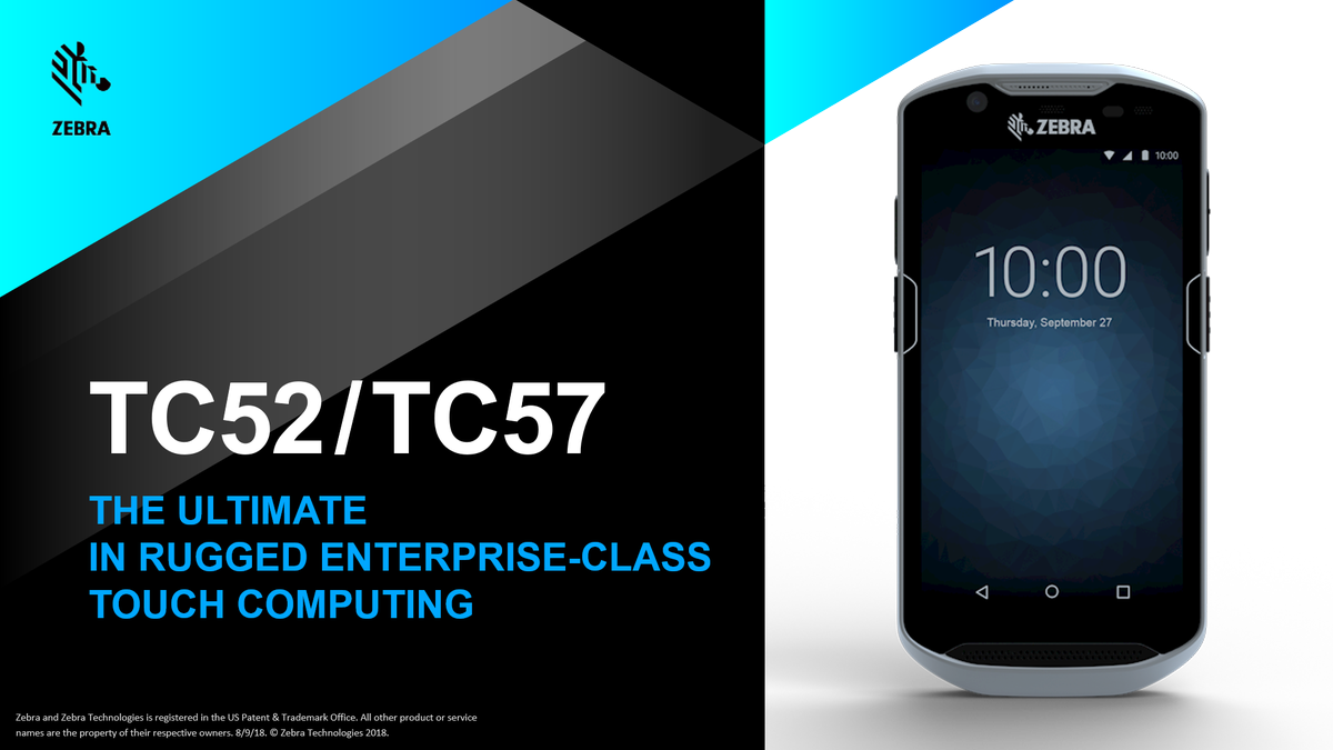 dakotaisuk's tweet photo. Enable your staff with faster throughput, better connectivity and greater productivity with the new #TC52 and #TC72 from @ZebraTechnology #InventoryManagement #AssetManagement #ConnectedWarehouse https://t.co/gFaV4IpgZA