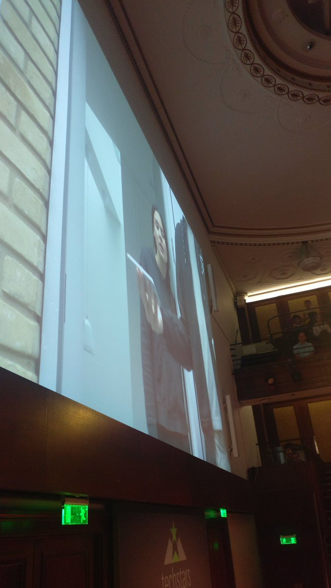 . <a href="/MonGeorgieff/">Monica Georgieff</a> on the big screen! /cc <a href="/techstars/">Techstars</a>