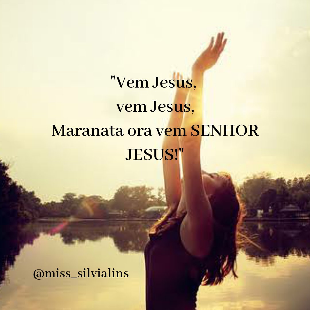 Estamos aguardando Senhor a tua vinda, nos prepara pra esse momento 🙌