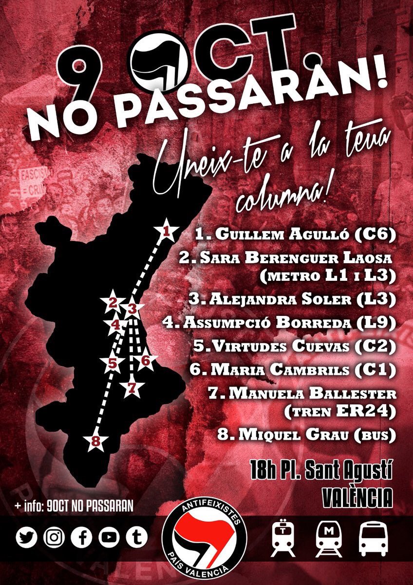 AssJovesBenissa's tweet photo. Bona diada a tot el País Valencià! Ens veiem al carrer ✊ https://t.co/K4fpS87MD1