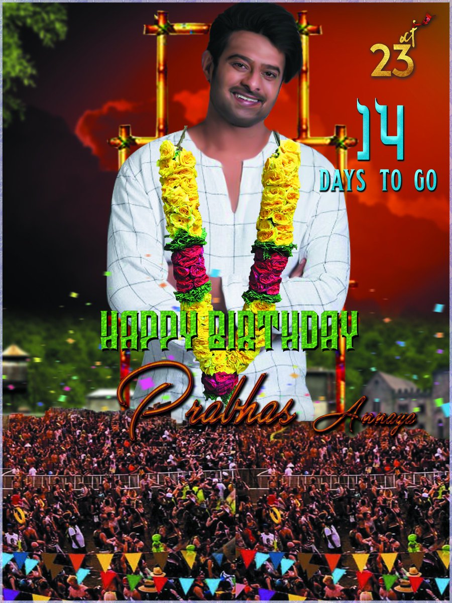 DarlingNaveen0's tweet photo. #14days to go 
#HappyBirthday
#Rebelstar @PrabhasRaju 
#Edit_ME https://t.co/UfnSgCKqxo