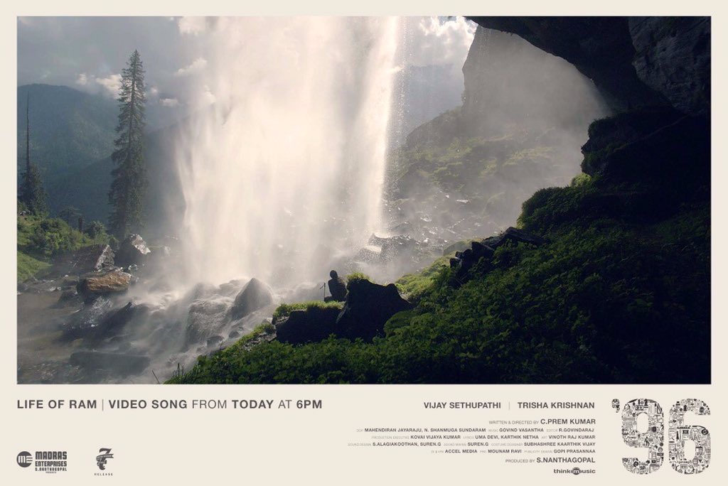 sathishmsk's tweet image. #LifeOfRam Video Song from #96TheMovie will be releasing on today at 6PM. #AwesomeVisuals

@VijaySethuOffl @trishtrashers @Premkumar1710 @govind_vasantha @Chinmayi @MadrasEnterpriz @7screenstudio @gopiprasannaa @Poet_UmaDevi @thinkmusicindia @proyuvraaj