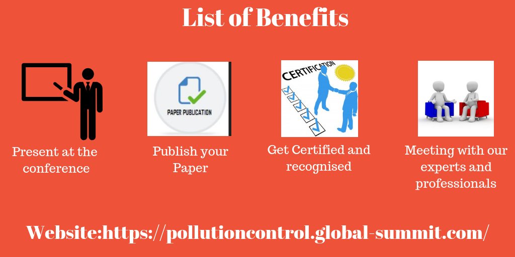 susankelly574's tweet photo. Hurry up!!! to participate at "5th Global Summit and Expo on Pollution Control"which scheduled during October 25-27,2018.
@K_T_Tan @teresanwanjohi @cdpheapcd @EnvUTM @SoutheastEnvSci @CENSE_FCT_UNL @OxidizerSystems @aboudjumbe https://t.co/UObFthngDR