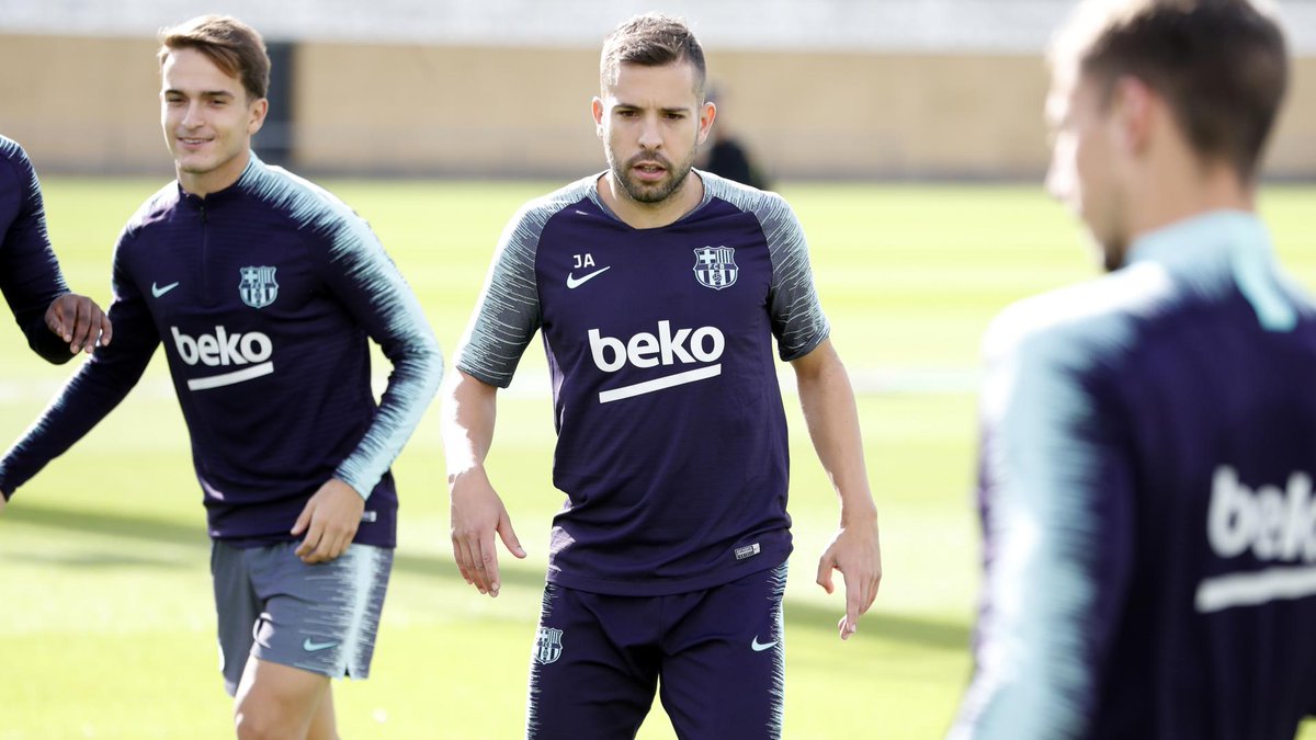 Entrenamiento del FC Barcelona.