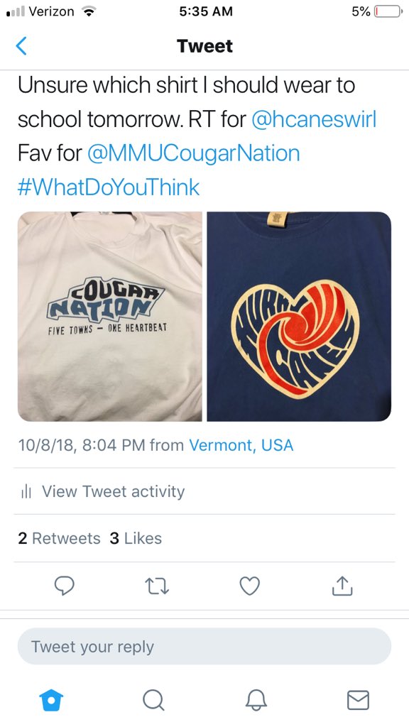 T_MacDonnell's tweet photo. Looks like @pburkevt cast the swing vote 3-2 @MMUCougarNation - thought #Advisory212 would follow directions better - only @_kham12_ with the retweet https://t.co/fGRgODe5r5