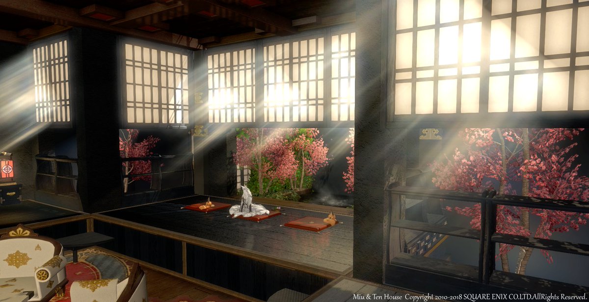 みうぶらう ぐんぐにる みうてんハウス シロガネ お狐御殿 不本意ながら No3 No2に載せるはずだった のss載せ忘れましたー 影絵のように作った葉影も見て下さい ﾉd ｼｸｼｸ ｵﾏｹｵﾏｹ 3枚目が載せ忘れた人です Ff14ハウジング T