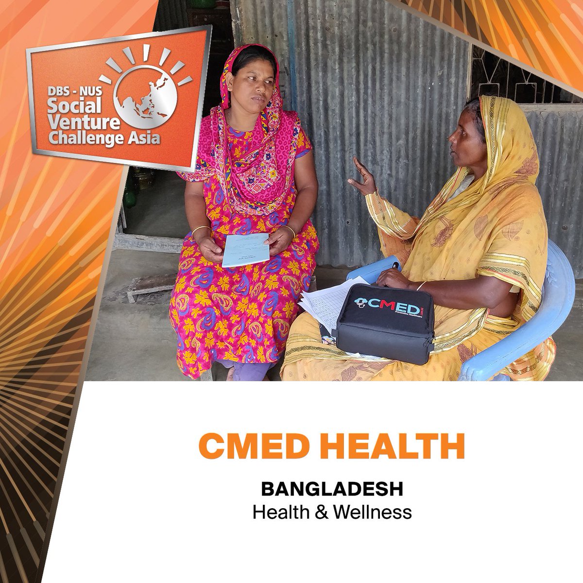 dbsnus's tweet photo. #SVCAsia 2018 Finalist #5: CMED Health has developed an #AI-driven cloud-based #preventive #healthcare platform that monitors one’s health vitals and status, through the use of smartphones and FDA/CE approved #IoT enabled smart medical devices. #SocEnt #ChangeAsiaToday https://t.co/sYRFRDfy92