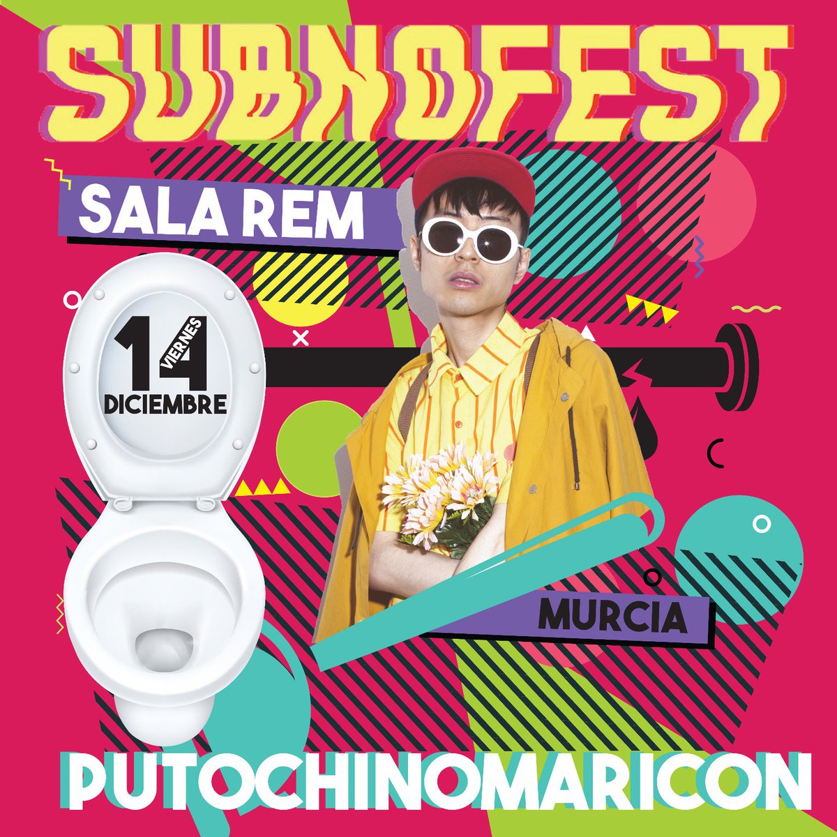 Errores humanos que fabricó Dios, gente de ... Sí, Chenta Tsai, #PutoChinoMaricón, es nuestro primer confirmado para el 14 de diciembre en la Sala REM.
¿Estáis preparados #SubnoFesters para dejaros la garganta?
Entradas compralaentrada.com/event/subnofes…
#SubnoFest #Murcia