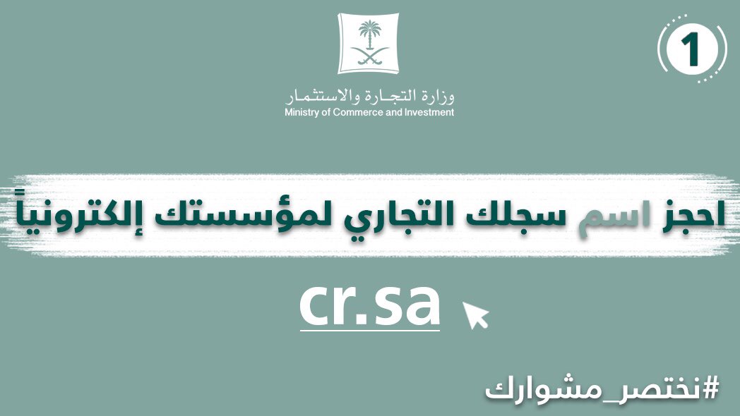 السجل التجاري شركات الخدمات الإلكترونية للمحطة الواحدة
