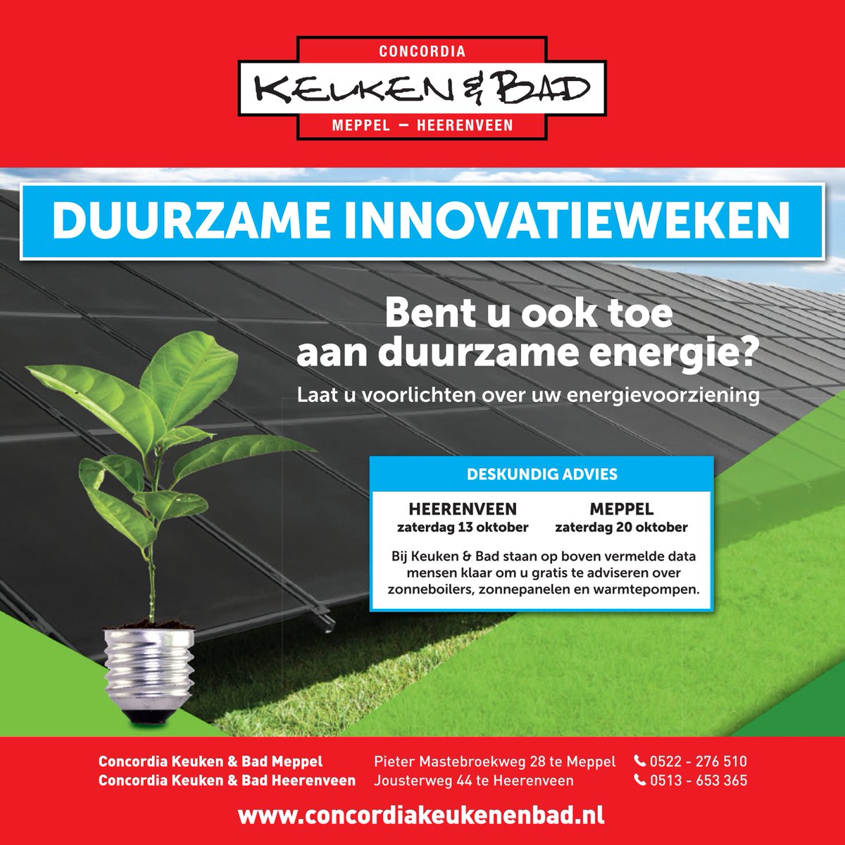 Benieuwd hoe het staat met uw #energievoorziening? Laat u #voorlichten tijdens de #demodagen op 13 oktober in #Heerenveen en 20 oktober in #Meppel.