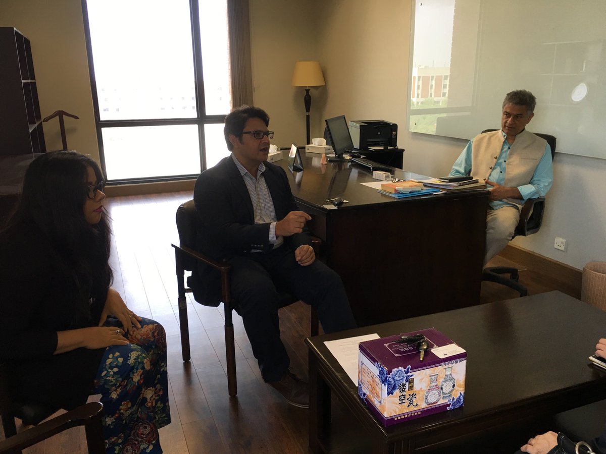 SDSB_LUMS's tweet photo. Dr. Alnoor Bhimani, Honorary Dean of SDSB met with Mr. Alex Pan, Chairman of the Longer Development Pvt. Ltd., which is an Investment Consultancy for Qingdao Municipal Government of China
https://t.co/7a3WKkhWss

#SDSB #LUMS #LifeAtSDSB #China #CPEC #OBOR #Pakistan https://t.co/JJREs6sv73