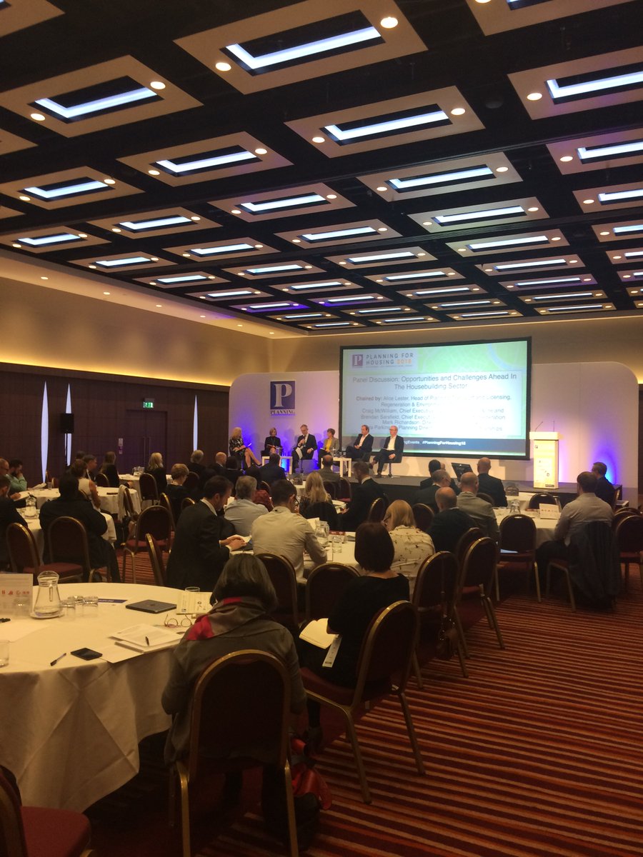 planningevents_'s tweet photo. Day 1 at the #PlanningforHousing18 conference 
#Allocation #Permission #Delivery https://t.co/AadCQjgiZ5