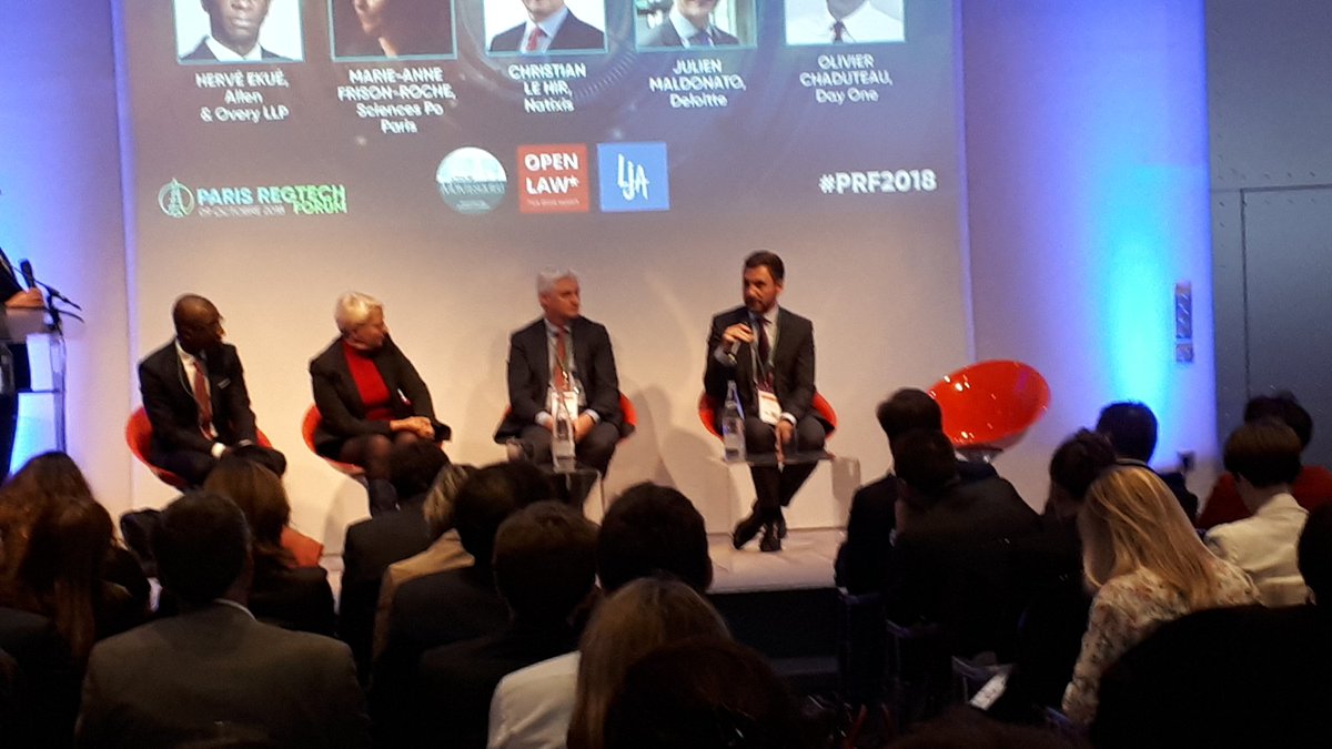 CercMontesquieu's tweet photo. #Regtech2018 : Julien maldonato @Deloitte " est ce que demain on arrivera à protéger les humains face au développement de plateformes de manipulation de la donnée" #PRF2018 @OpenLaw_fr @CercMontesquieu https://t.co/7qh79YUu7K