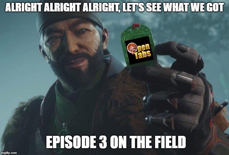 OpenTabsPod's tweet photo. We are back! Episode 3 features a variety of topics including Foresaken discussion and a three way battle featuring Mace Windu. Now avaliable on your favorite podcast listening platform! https://t.co/FKDtmschpo