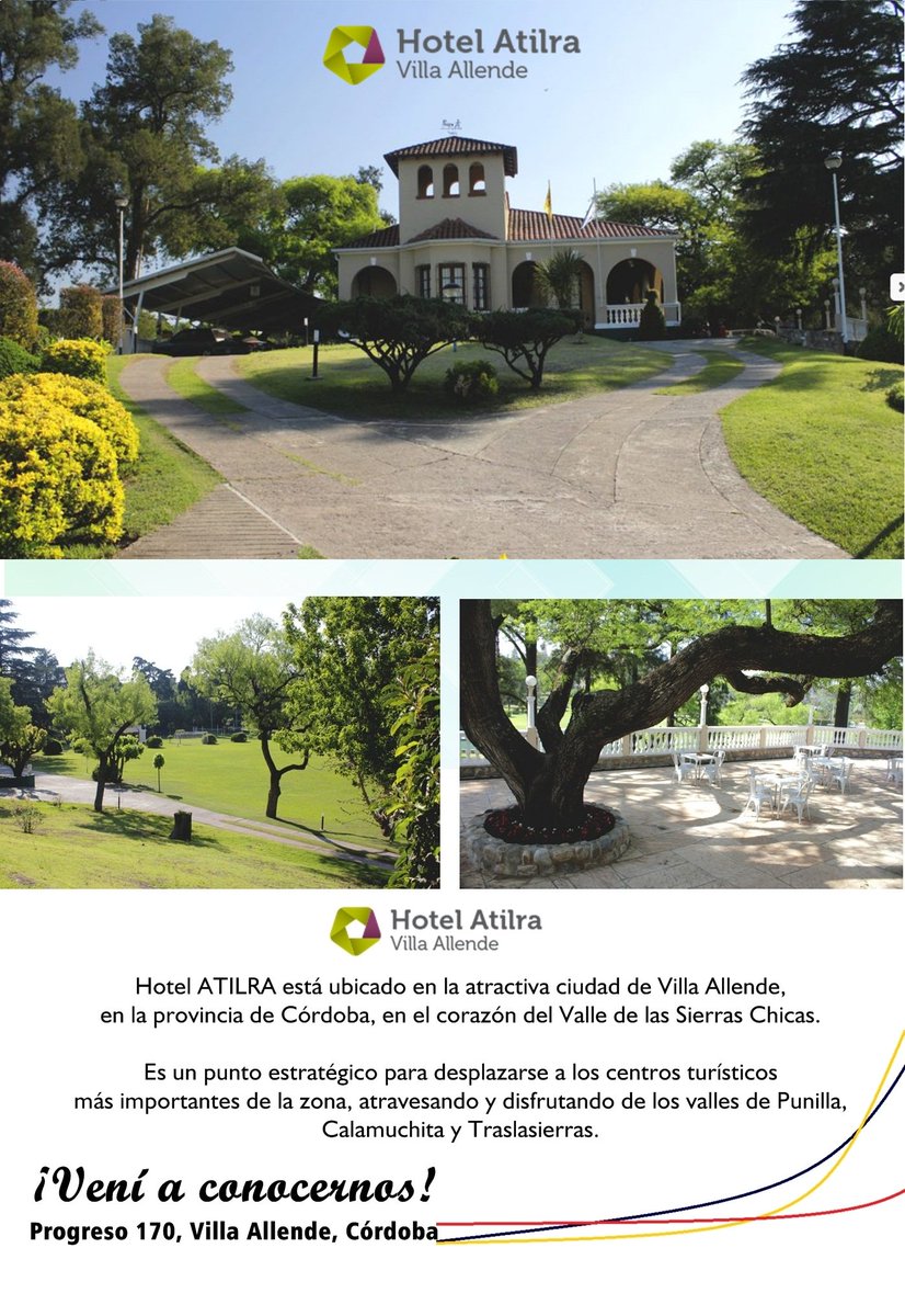 Atilra_Capital's tweet photo. ⤵️ CENTROS TURÍSTICOS #ATILRA

#Hotel10DeSeptiembre ➡️ Mar del Plata
#ColoniaFidelDelValleReynoso ➡️ Córdoba

✅ Para más información comunicate con nuestra Seccional https://t.co/5e9pN7LHyt