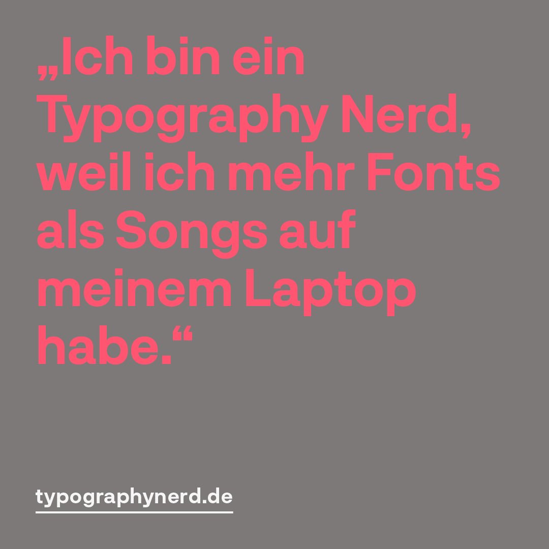 typographynerd's tweet image. Mehr Fonts als Songs auf dem Rechner? — Das kennt natürlich fast jeder Nerd. #typography #nerdy