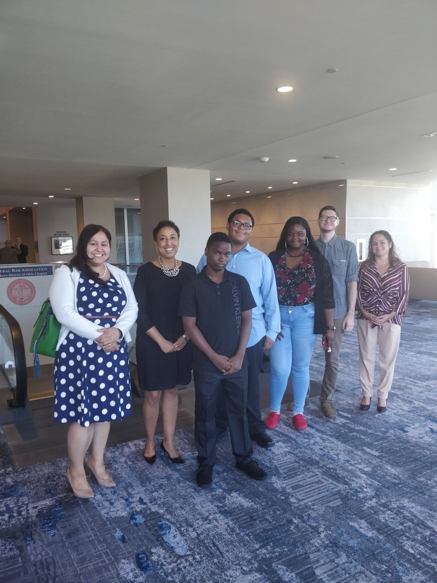 lisachambers's tweet image. Our #StudentWEBCORPS from @johnmarshallsc1 are excited to attend the State of the Court luncheon today in #CLE. They have spent the past year redesigning the @NDOhioFBA  website. Check it out fba-ndohio.org