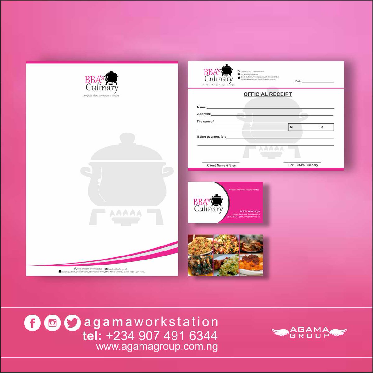 AgamaGroup's tweet photo. That branded stationary that carries your image and likeness https://t.co/WVHGy3wKyq