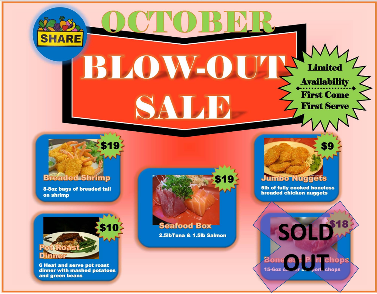 SHARE_dc's tweet image. SOLD OUT of the Pork Chops!!! Call in your orders for the rest soon!!