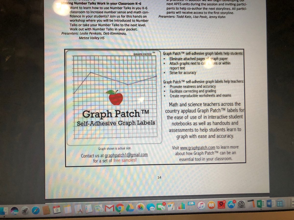 My co-worker ⁦<a href="/graphpatch/">Graph Patch</a>⁩ look at your wonderful ad in the #ICTM program