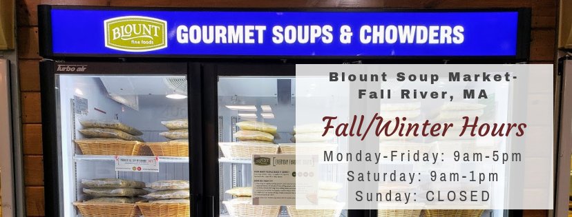 fallrivershack's tweet image. Don't forget that this week we will be switching over to our new fall/winter hours: 
Mon-Fri: 9am-5pm
Sat: 9am-1pm
Sun: Closed
*The @BlountMarket will be open all year-round for your summertime favorite seafood. 406 Water St, Warren, RI 
#blountsoupmarket #soupseason