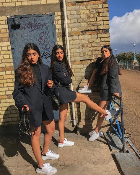 brandnationcomm's tweet photo. Elnaz, Tanaz and Golnaz are looking super cool in their Nubikk Roxanne trainers 👟 Triple the style ✨ (IG_ @thetripletsss) #nubikk #triples #TeamFashion https://t.co/BYC5cRp8yX