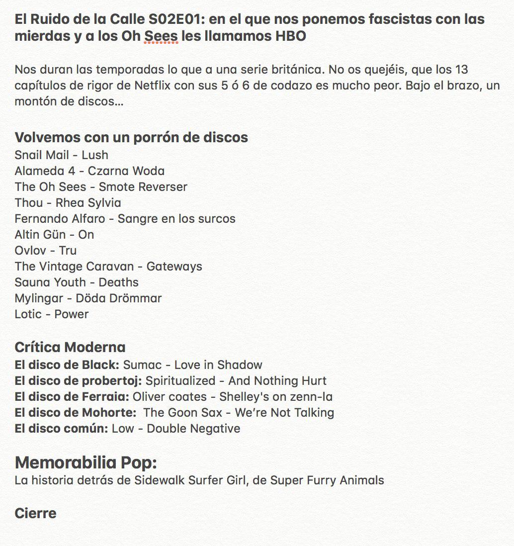 hipersonica's tweet photo. Hemos vuelto con el podcast en nuestra recién estrenada segunda temporada. Ya en nuestra home y en diversas plataformas, como Spotify. ¡Hablamos de un porrón de discos! Y de fascismo. https://t.co/pXbfMj0Ppf