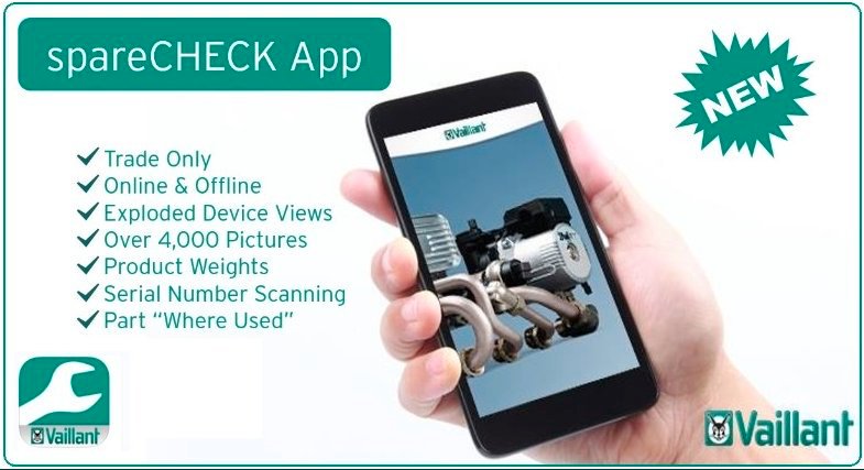 vaillantuk's tweet photo. Our spareCHECK app is your new best friend for parts info in a hurry. Download now for Apple: https://t.co/dTSZHUXvN3 and Android: https://t.co/uj5XridgEu #GenuineSpareParts https://t.co/NaCGv5DrOV