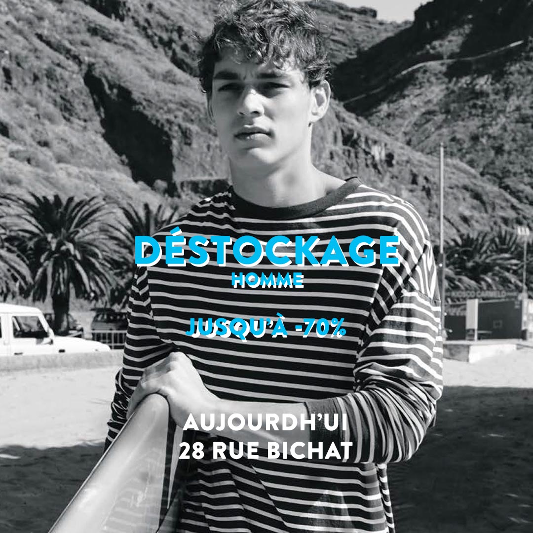 Rendez-vous aujourd'hui au 28 rue Bichat pour le grand déstockage homme ! >bit.ly/2RBTGif