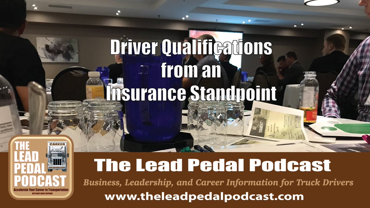 theleadpedal's tweet photo. Find out what insurance companies are really looking for when carriers hire drivers. https://t.co/ocuMCpk6aD #insurance #truckdriverjobs #truckdrivers #podcasts #driverqualifications https://t.co/QqQElcLnsd