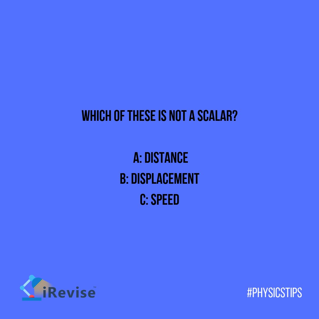 iRevise_Ireland's tweet image. What&apos;s the answer to today&apos;s question? #PhysicsTips