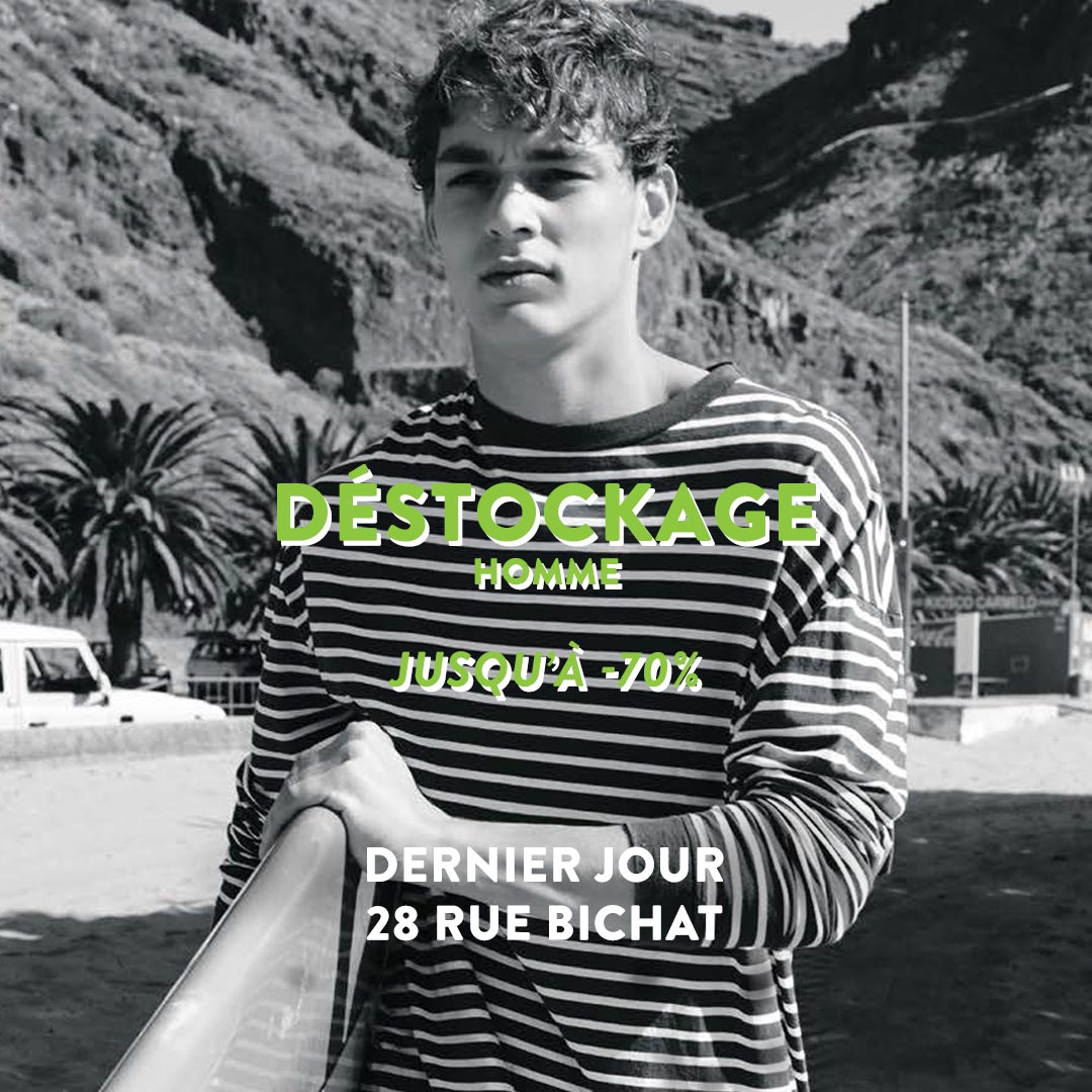 Plus que quelques heures pour profiter de notre grand déstockage homme ! >bit.ly/2RBTGif