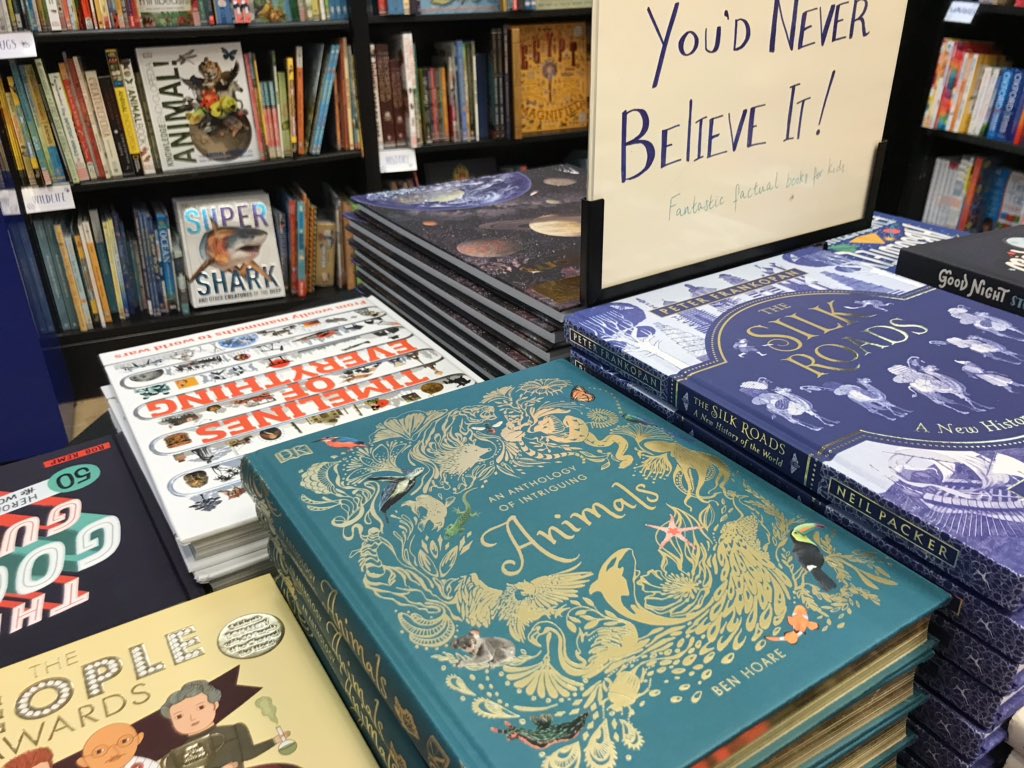 Yay! An Anthology of Intriguing Animals spotted in <a href="/Waterstones/">Waterstones</a> - one of its main habitats