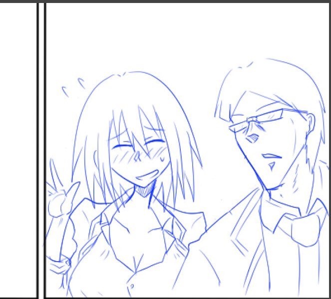 最近忙しくてなかなか下描き進んでないけどちゃんと描いてますアピール 