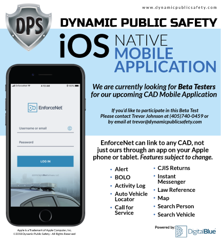DynamicPSS's tweet image. Interested in beta testing our CAD Mobile Application? Contact us today for more information. #LawEnforcement #PublicSafety #MobileApp #softwaredevelopment