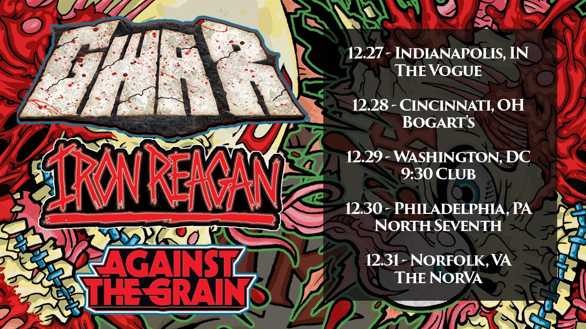 New December tour dates with <a href="/gwar/">GWAR</a>! Tickets are on sale this Friday, October 12th at 10am EST.