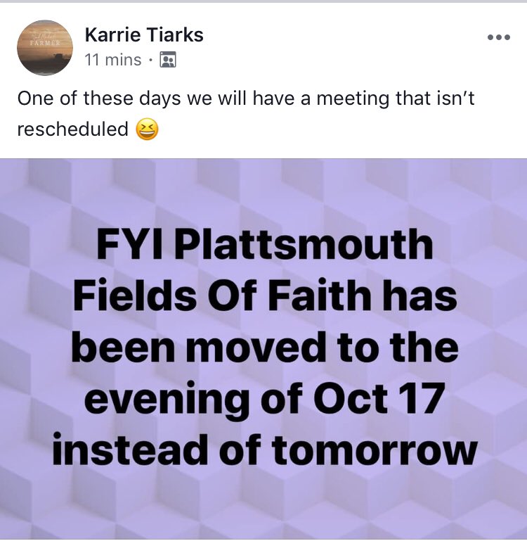 CoachTiarks's tweet photo. Direct from my Twitterless Bride & the Glenwood FCA Facebook page. Plan on FOF next Wednesday gang. #GWFCA #WhatsASchedule? https://t.co/BST69tHoo3
