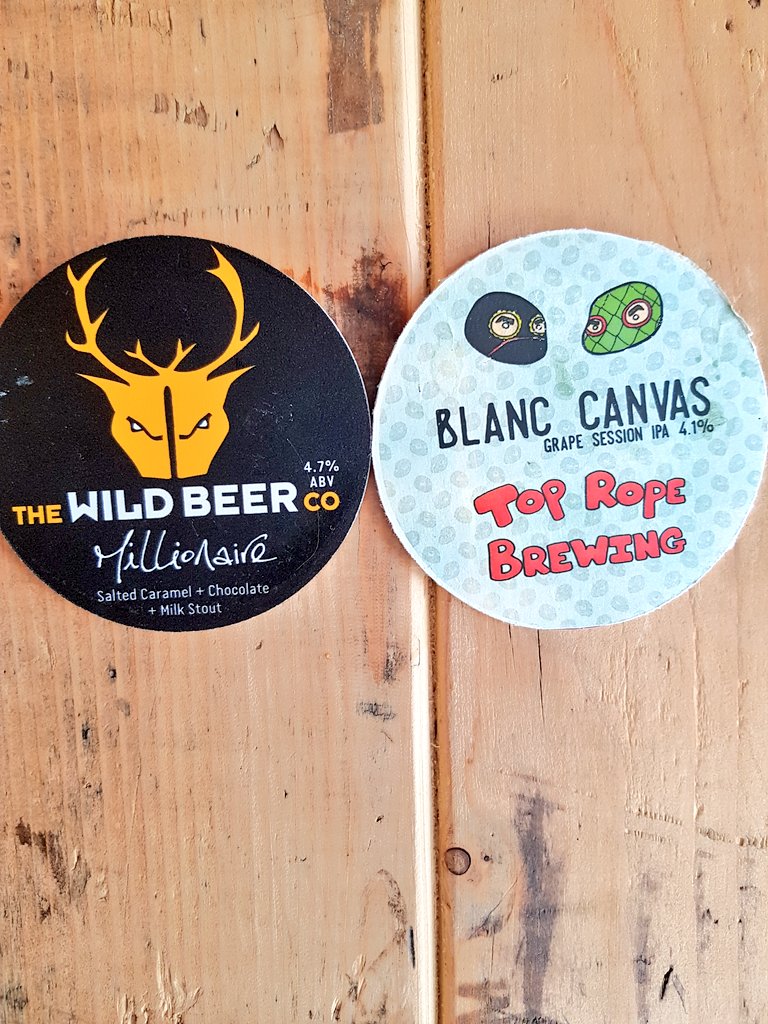 TheOrchardPres1's tweet image. Two crackers for this beautiful sunny #Tuesday @WildBeerCo it's the return of the millionaire salted caramel &amp;amp; chocolate milk stout #perfection 
&amp;amp; @TopRopeBrewing  a grape session IPA #sessionbeer #ipa #Stout #craftbeer #craftbeerlovers @abeerinpreston #Preston #craftbeerhour