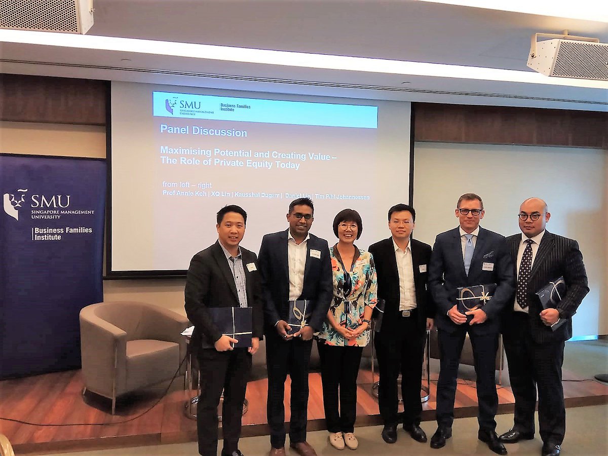 FundedHere's tweet photo. On 4 October 2018, our Executive Director &amp; Co-Founder, Daniel Lin, along with panellists from Teabox, Partners Group and Esco Group, shared their insights on private equity at BFI@SMU.
#fundedhere #equitycrowdfunding #privateequityfunds #privateequityfunding https://t.co/37lcwtyXEw