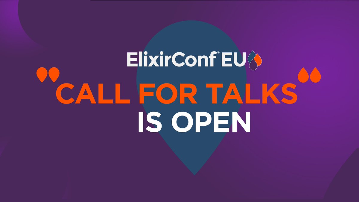 Call for talk #ElixirConfEU 2019 is open! Join confirmed keynotes  <a href="/josevalim/">José Valim</a>  <a href="/chris_mccord/">Chris McCord</a> in #Prague 8-9 April for what promises to be a brilliant conference! Send your proposals now! ow.ly/d4Vl30m9Llp <a href="/ElixirConf/">ElixirConf</a> #myelixirstatus <a href="/elixirlang/">The Elixir programming language</a> <a href="/elixirforum/">Elixir Forum</a> <a href="/elixirfountain/">Elixir Fountain</a>