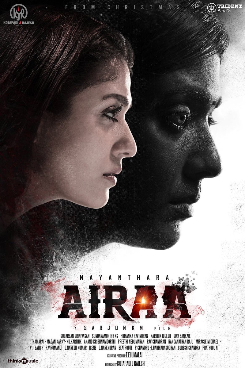 NayantharaU's tweet photo. Here it is FIRST LOOK of #AIRAA 💥For the first time ever, in a dual role! 
#AiraaFirstLook 👍 https://t.co/tYOmy3Pehc